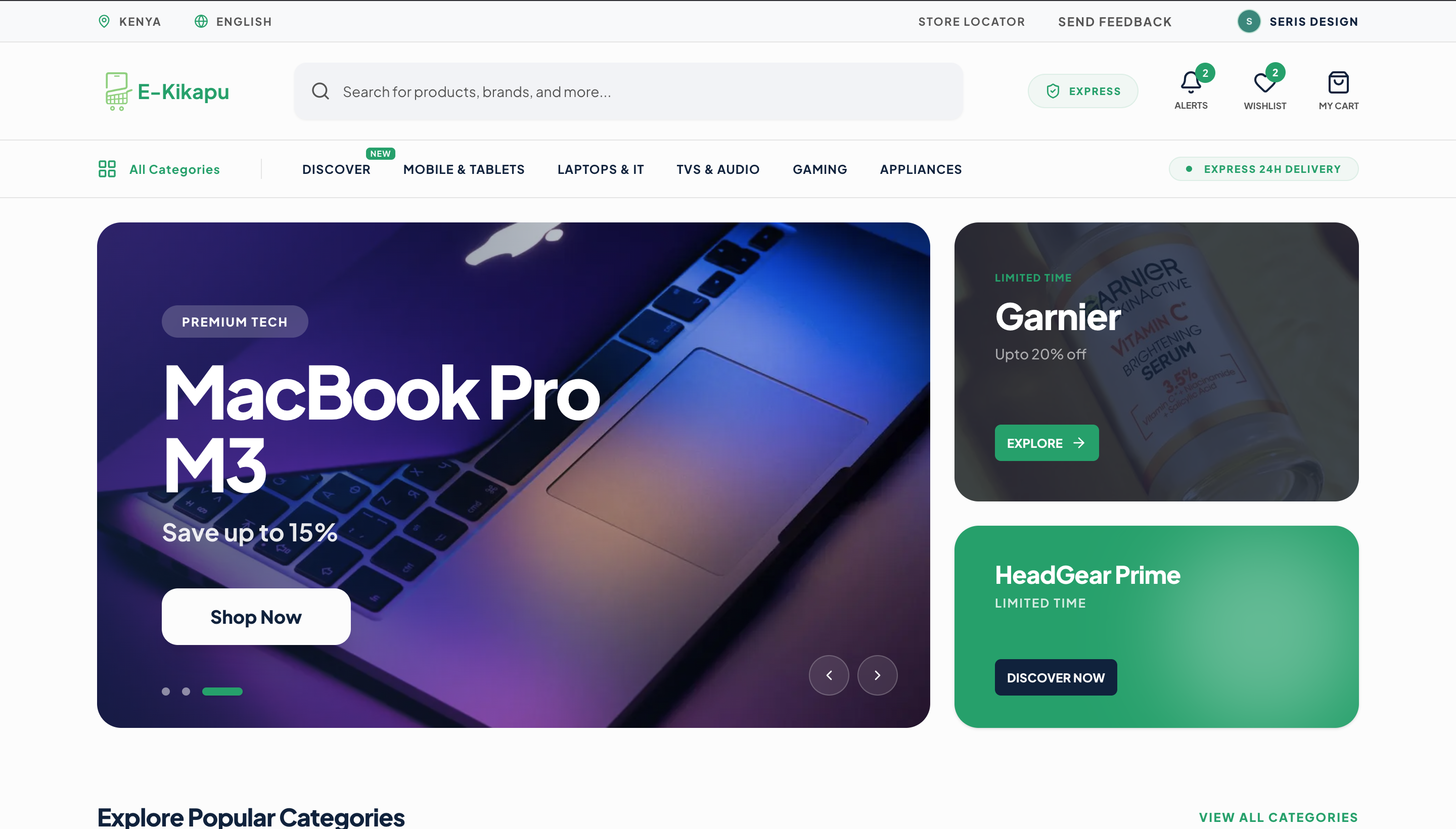 Kikapu project screenshot